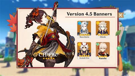 genshin banner 4.5|Genshin Impact 4.5 Banners and Characters